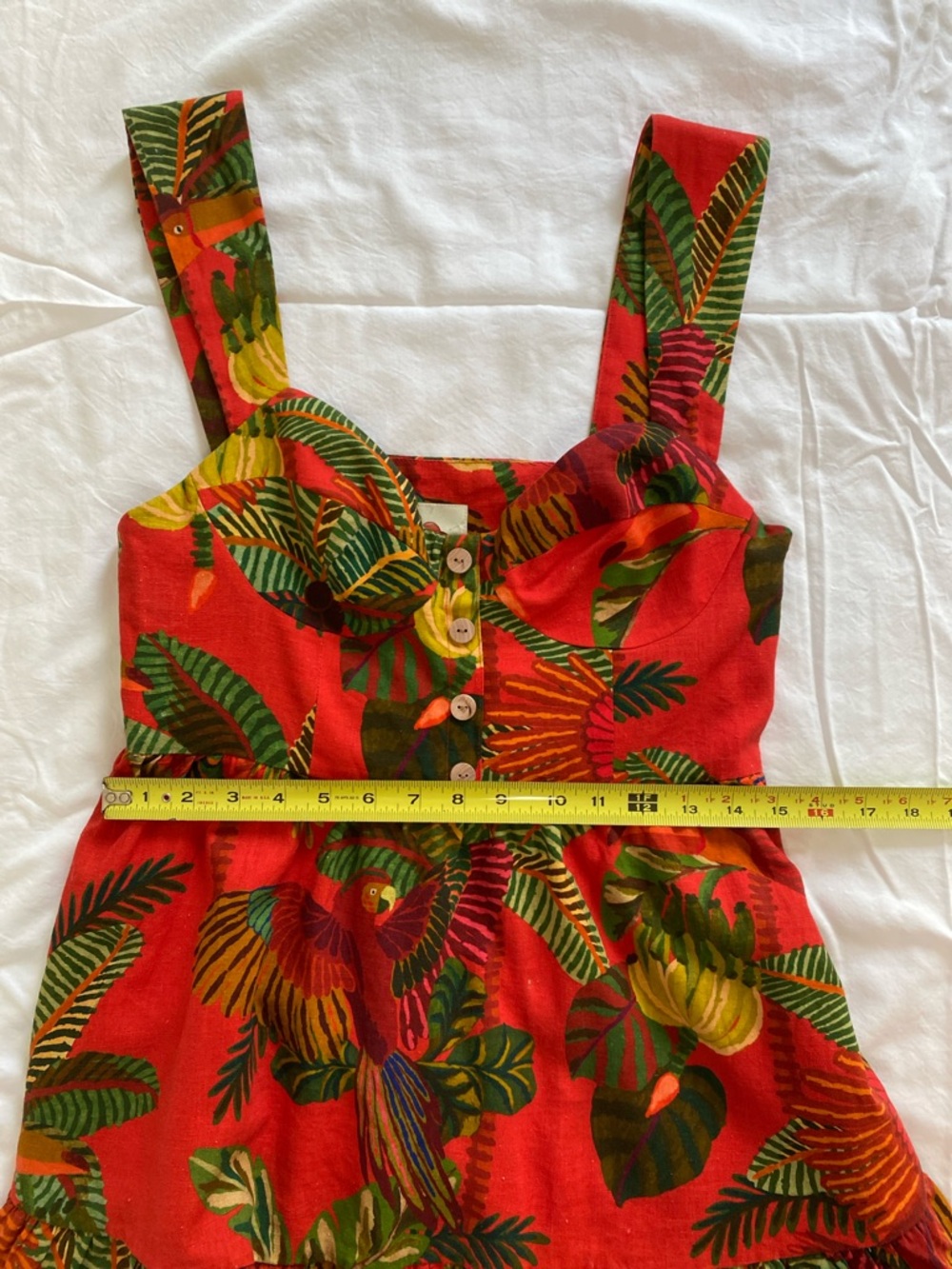 FARM Rio Red Forest Birds Dress - Picture 9 of 12